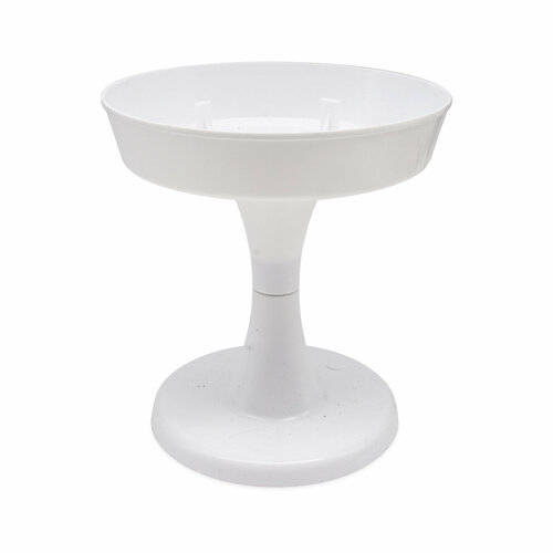 43500136 Поддон чаша на ножке 13х14см белая 370₽