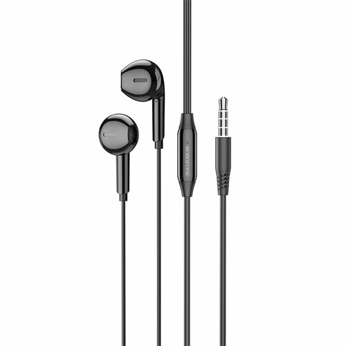 Проводные наушники BOROFONE BM71 Light song Jack 35mm 12 м черный 255₽