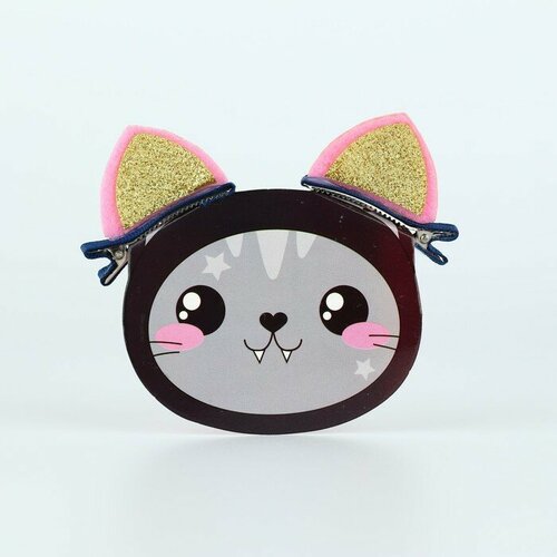 Заколки-ушки на формовой подложке Котик 87 х 85 418₽