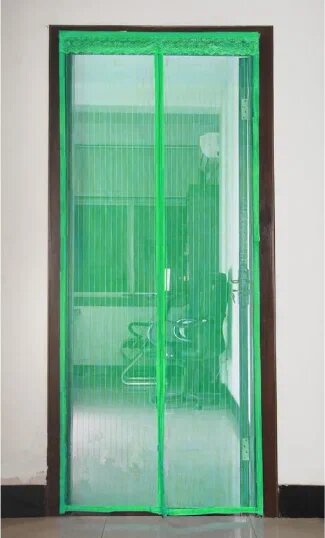 Москитная сетка на магнитах зеленый 210х100 см