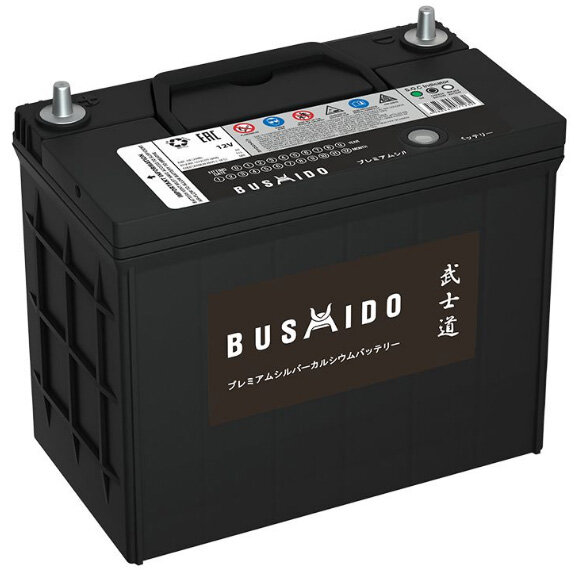 Аккумулятор автомобильный Bushido 70B24L 6СТ-55 обр. 238x127x225