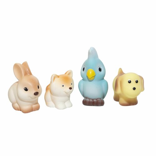 пвх набор домашние животные игрушка огонек с 1056 Огонек Набор Домашние животные 2 (котенок, щенок, попугай, кролик) С-1629