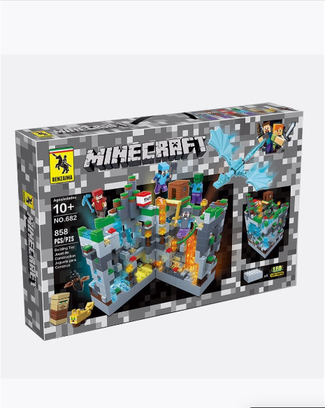 Конструктор Renzaima Minecraft 858 деталей
