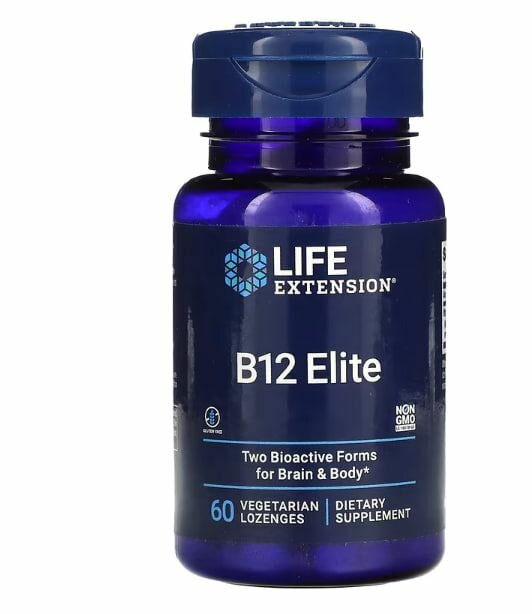 Life Extension B12 Elite, 60 капсул