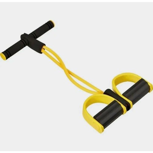 Эспандер / Резинка для фитнеса эспандер восьмерка profi fit для тренировки рук ног и фитнеса желтый 3 5 кг с ручками
