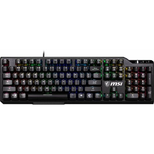 Клавиатура MSI VIGOR GK41 LR RU механическая черный USB Multimedia for gamer LED (S11-04RU248-CLA) клавиатура msi vigor gk41 lr ru s11 04ru248 cla