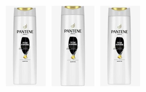 Шампунь для волос Pantene, Pro-V 3 в 1 Густые и крепкие, 300 мл, 3 шт