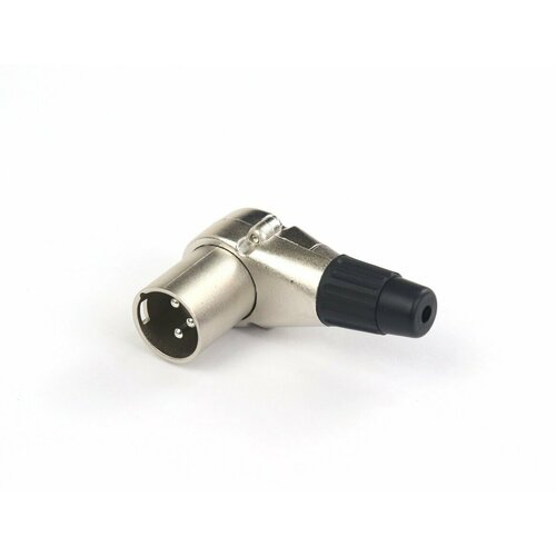AuraSonics X3MR кабельный разъем угловой 3-контактный XLR male, посеребренные контакты, никель пантограф aurasonics ms3 black