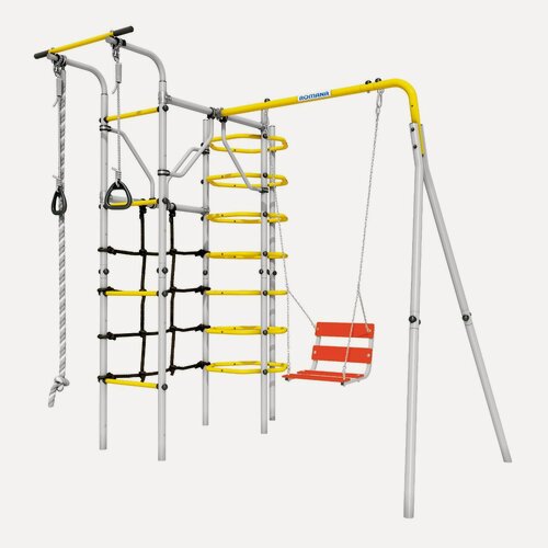 Изображение товара Спортивно-игровой комплекс Romana "Космос", качели цепные 103.21.05, серый/жёлтый