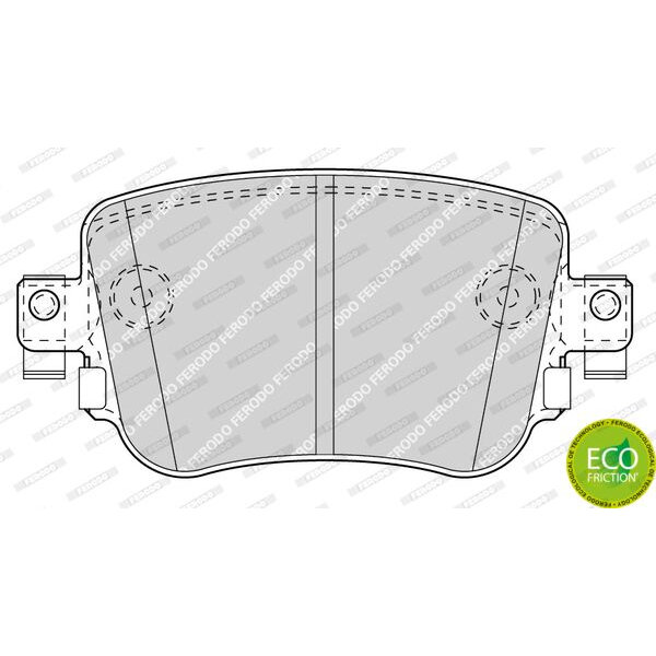 Колодки тормозные задние дисковые комплект Audi Seat Skoda Volkswagen, FERODO FDB4485 (1 шт.)