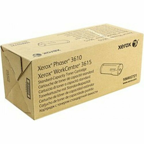 106R02721 Тонер-картридж XEROX Phaser 3610/WC 3615 (5.9К) 113r00773 копи картридж xerox phaser 3610 wc 3615 85к