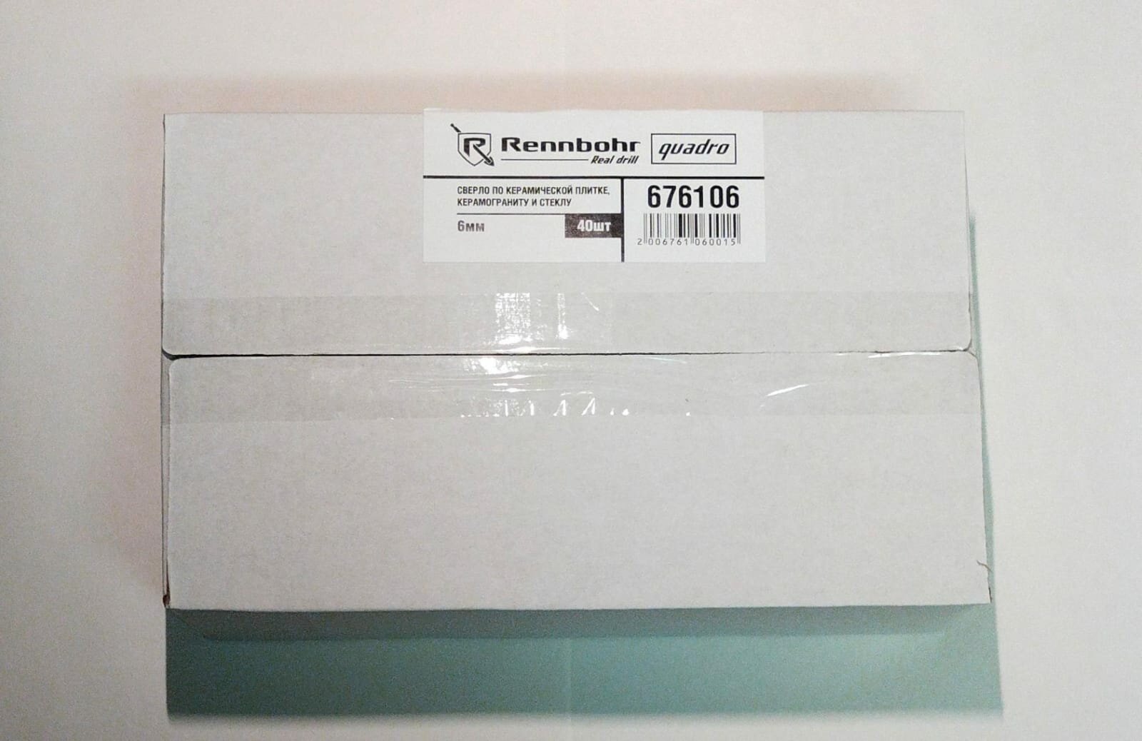 фото Сверло по керамике и стеклу 6,0мм 4 грани Quadro "Rennbohr" 676106 (5шт/уп)