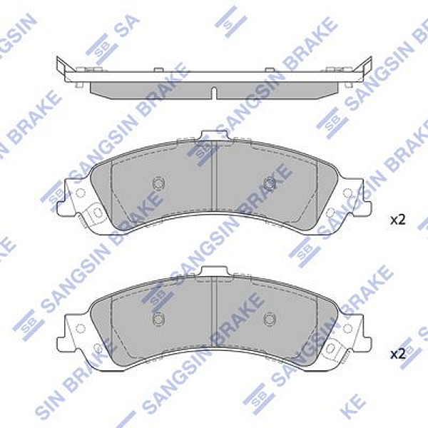 HI-Q SP1370 sp1370 колодки дисковые задние\ Chevrolet (Шевроле) blazer 98 / avalanche02, cadillac escalade 99