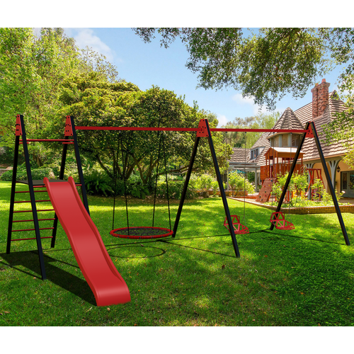 Уличные качели Sv Sport Maxi х 2 УК357 Ширина рамы 60м Качели-гнездо 08м Подвесы для качелей на втулке 3 комп 118200₽