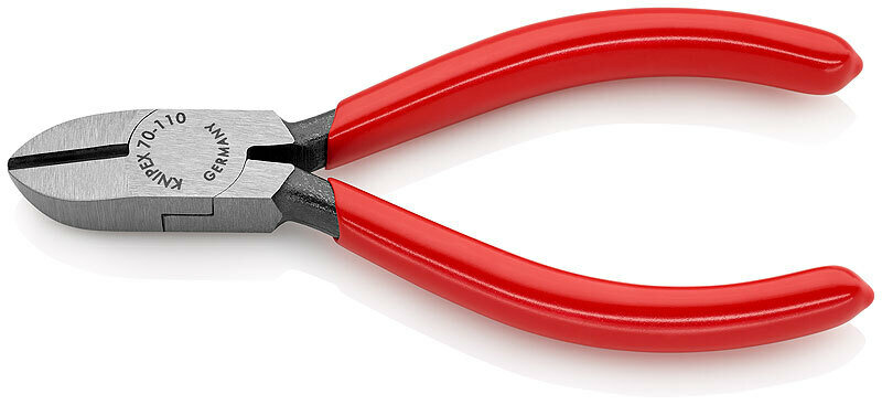 Бокорезы KNIPEX фосфатированные, 110 мм, обливные ручки KN-7001110