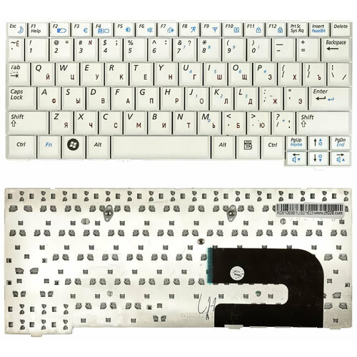 Клавиатура для ноутбука Samsung NC10 N110 N130 белая p/n: BA59-02419Q, BA59-02419R, BA59-02697C разъем питания для samsung n130 n 130