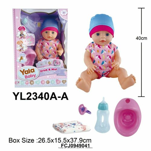 Кукла Пупс Yale Baby BL2340A-A 40 см. с аксесс. кукла пупс yale baby yl2320e h 20 см с аксесс