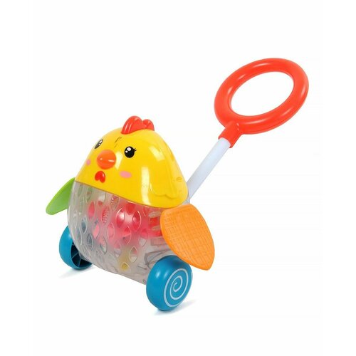 Yako Каталка на палочке Цыплёнок машет крыльми световые эффекты 24х34 см 1300₽