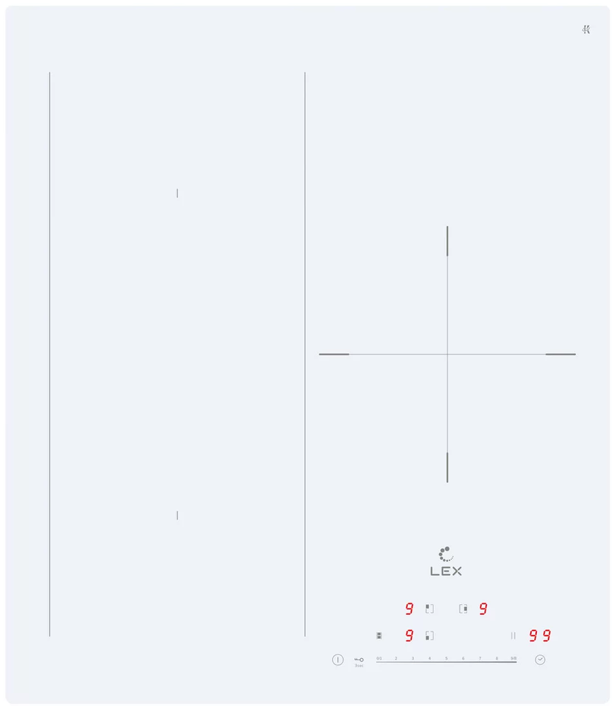 Индукционная варочная поверхность Lex EVI 431A WH белый - фотография № 5