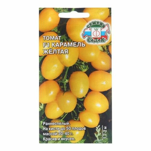 Семена Томат Карамель жёлтая F1, 0,1 г ( 1 упаковка ) семена томат карамель жёлтая f1 0 1 г белая упаковка седек