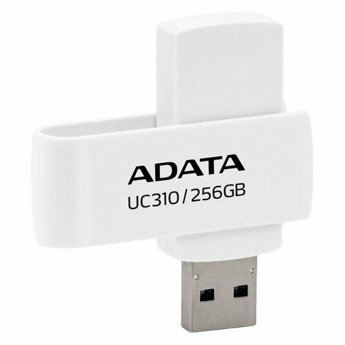 фото Usb накопитель adata 256gb usb 3.2 gen1 uc310-256g-rwh white