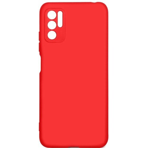 DF Чехол-накладка с микрофиброй для Xiaomi Redmi Note 10T/ Poco M3 Pro (red)