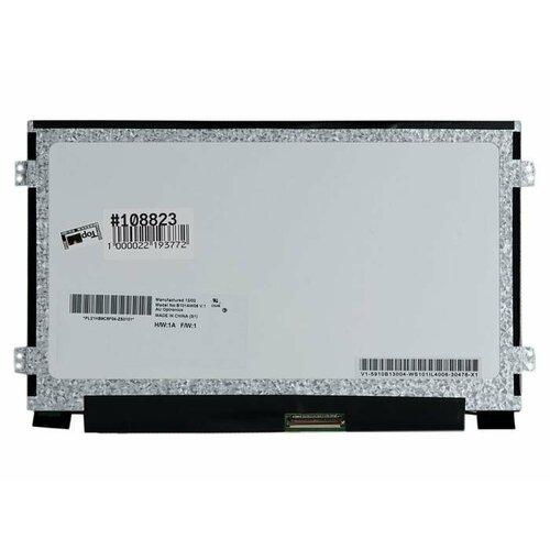 Матрица 10.1 Glare B101AW06 V.1, WSVGA 1024x600, 40L, cветодиодная (LED), AU Optronics, уши Л\П, B101AW06 V.1