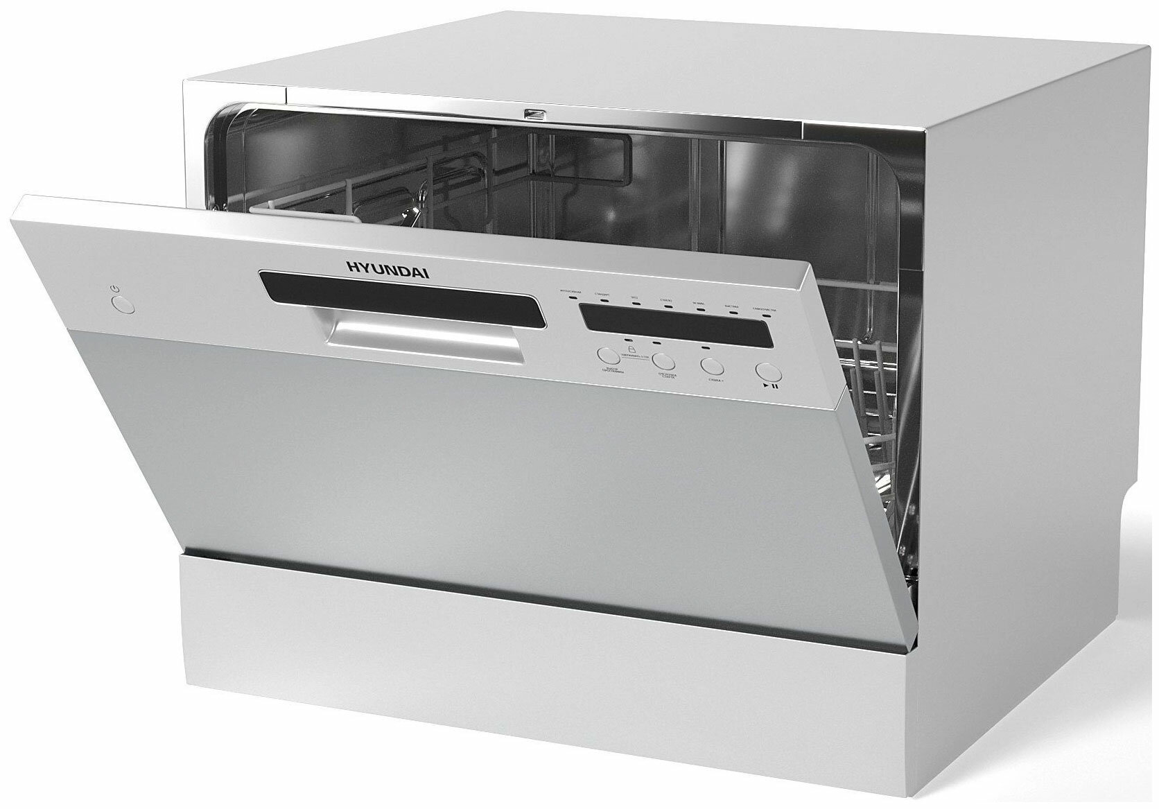 Посудомоечная машина Hyundai белый/черный (компактная) - фотография № 3