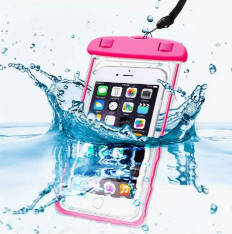 Водонепроницаемый чехол для телефонов, розовый