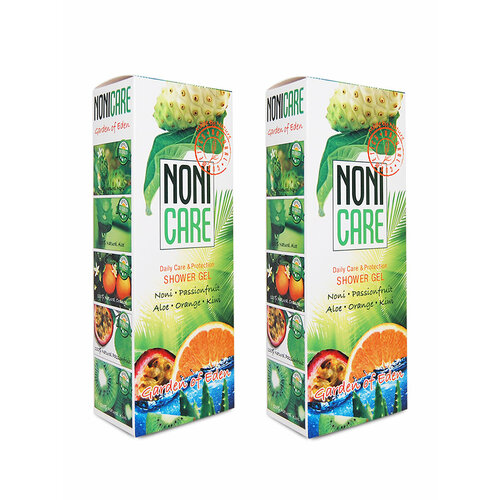 2 по цене 1 NONICARE Увлажняющий тонизирующий гель для душа с апельсином алоэ киви АНА кислотами - Shower Gel 200мл 810₽