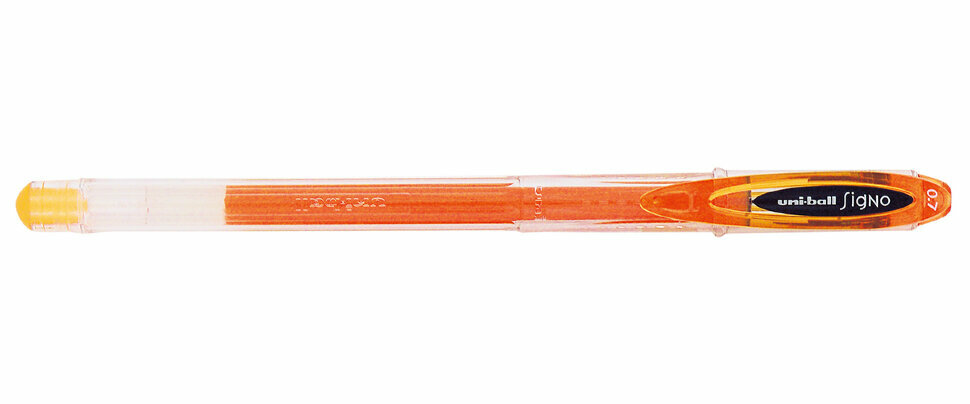 Uni Mitsubishi Pencil ручка гелевая Uni-Ball Signo 120 0.7 мм (UM-120), оранжевый, 1 шт.