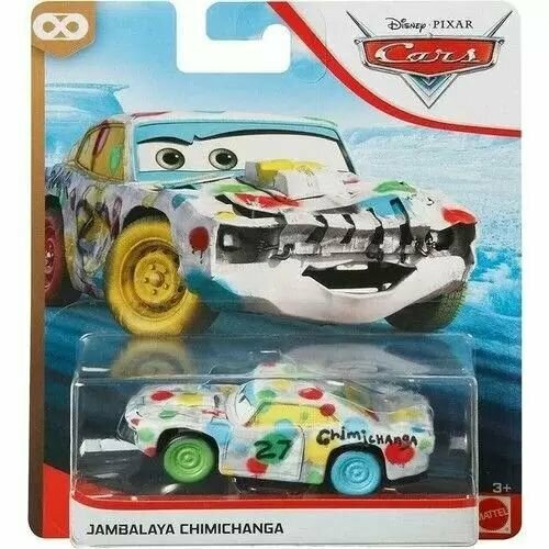 Машинка Cars Герои мультфильмов Jambalaya Chimighanga GXG41 машинки disney pixar машина 3 игрушки молния маккуин мэтт джексон шторм рамирес 1 55 сплав металлическая литая машинка игрушки в подарок