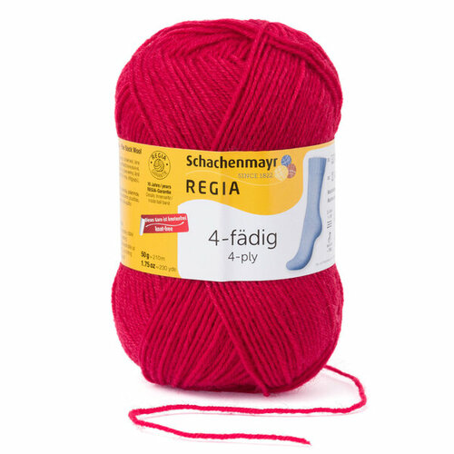 Носочная пряжа Regia 4-ply 50 г (02002 Kirsche)