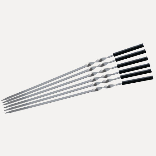 Изображение товара Набор шампуров GIPFEL Picnic 51382, серебристый, нержавеющая сталь, 6 шт