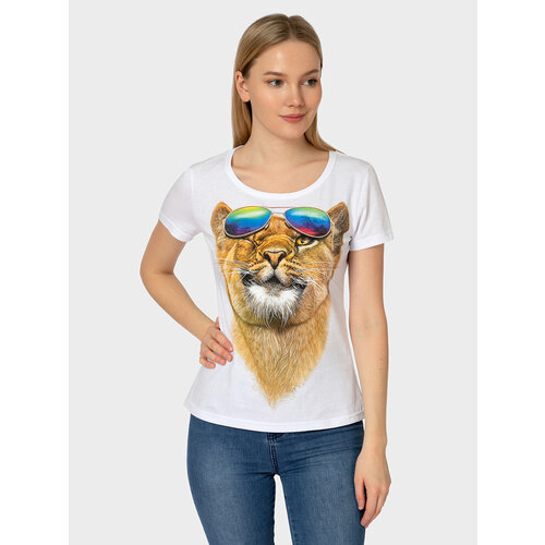 Футболка MixFix, размер XXXL, белый женская футболка влюбленные лев и львица 2xl белый