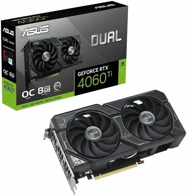 Видеокарта ASUS DUAL-RTX4060TI-O8G