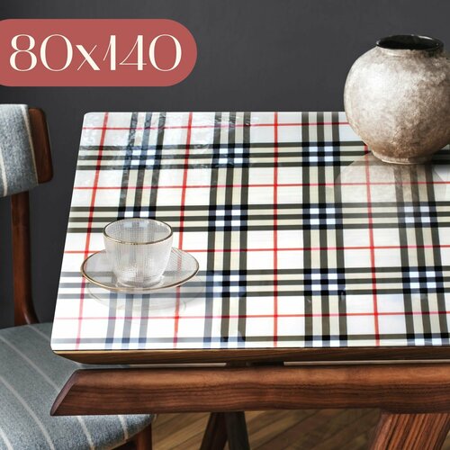 Гибкое стекло на стол 80x140 см 1183₽