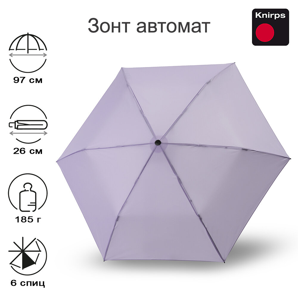 Зонт автомат Knirps U.200 ULTRA LIGHT LAVENDER 95 2200 8607