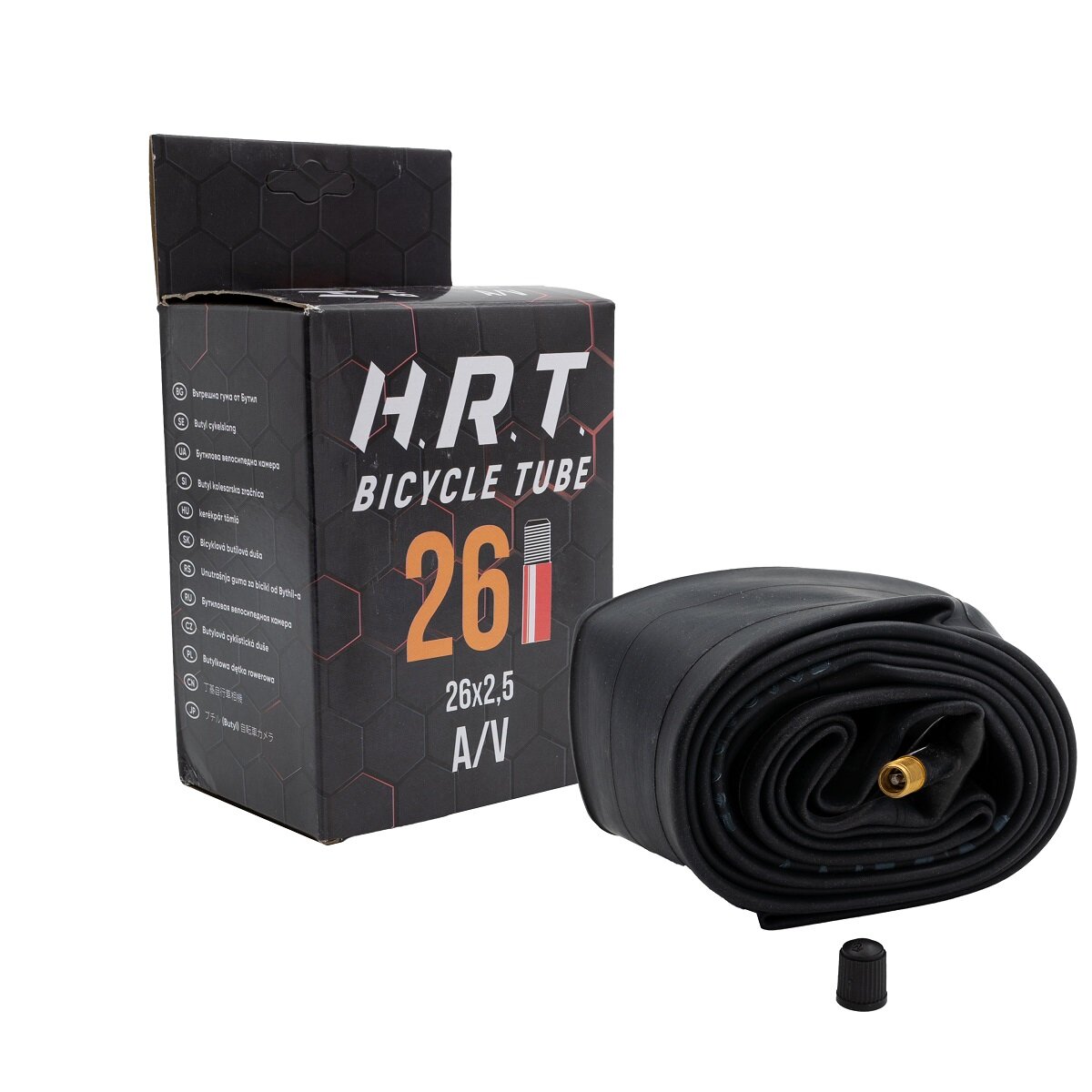 Велосипедная камера H.R.T. 26"х2,50 AV (00-010039)