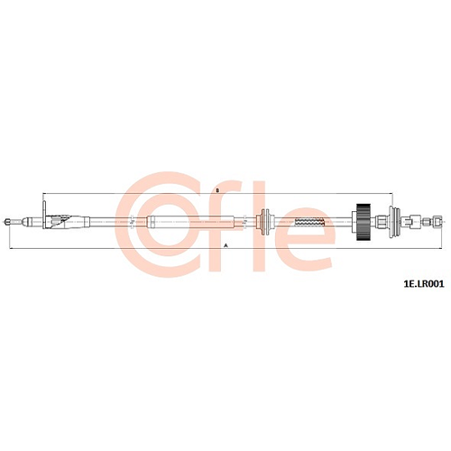 COFLE 92.1E. LR001 трос стояночного тормоза для электр. ручника задн лев land rover: range rover 2002- 815