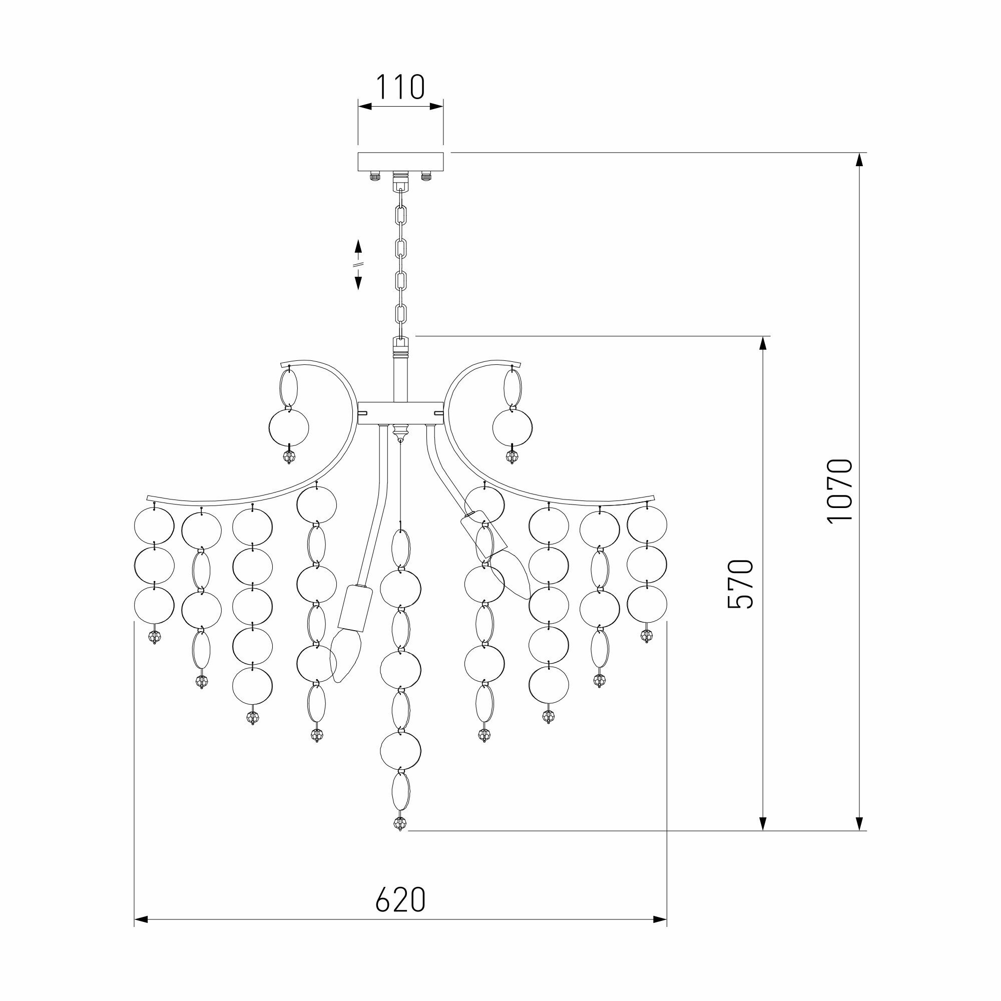 Люстра Bogates BOLLA 335/9 4690389170249 Bogate's - фото №6