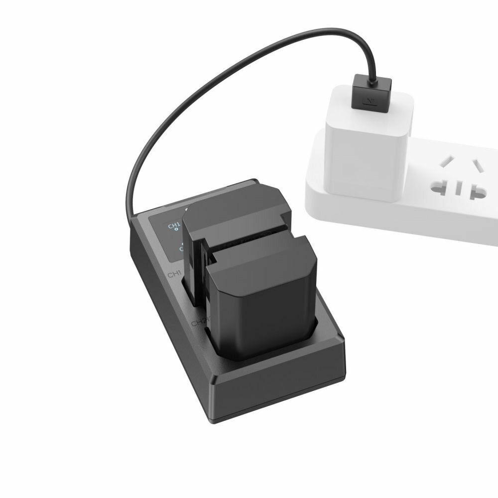 Зарядное устройство SmallRig 3824 + 2 аккумулятора NP-FZ100 — фото 1