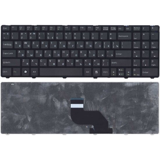 Клавиатура для ноутбука Amperin MSI CR640 CX640 черная с рамкой