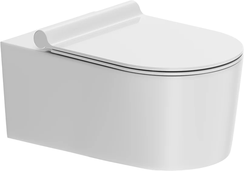 фото Унитаз подвесной Damixa Eclipse с микролифтом, белый DX31C1738SC