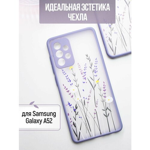 Чехол на Samsung Galaxy A52 защитный противоударный чехол для Самсунг Галакси А52 стильный дизайн с рисунком с защитой камеры противоударный чехол с защитой камеры mcover на samsung galaxy a52 с рисунком надпись b d s m