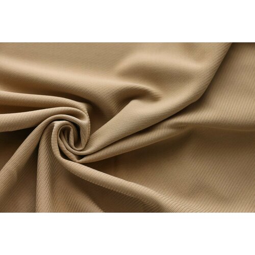 Ткань шерсть бежевая в рубчик 3840₽