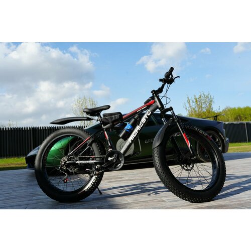 Велосипед Фэтбайк SPR Richiesto 26 Горный Спортивный Взрослый Подростковый черно-красный 27200₽