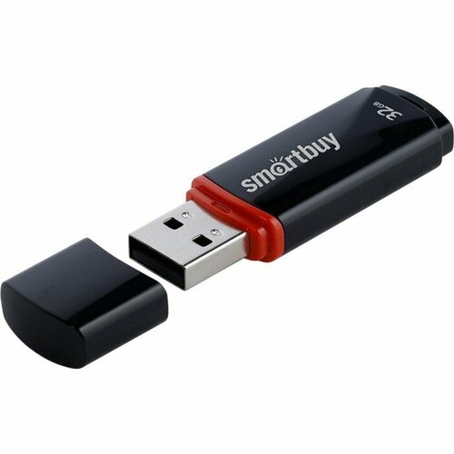 Флешка Smartbuy 32GBCRW-K 32 Гб USB20 чт до 25 Мбс зап до 15 Мбс черная 797₽