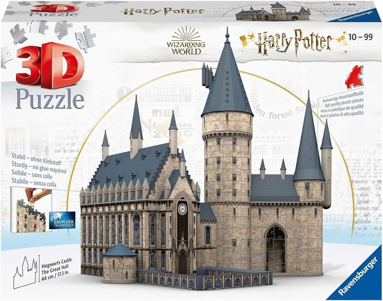 Пазл Ravensburger Гарри Поттер. Замок Хогвартс, Большой Зал, 3D, 540 дет. 11259