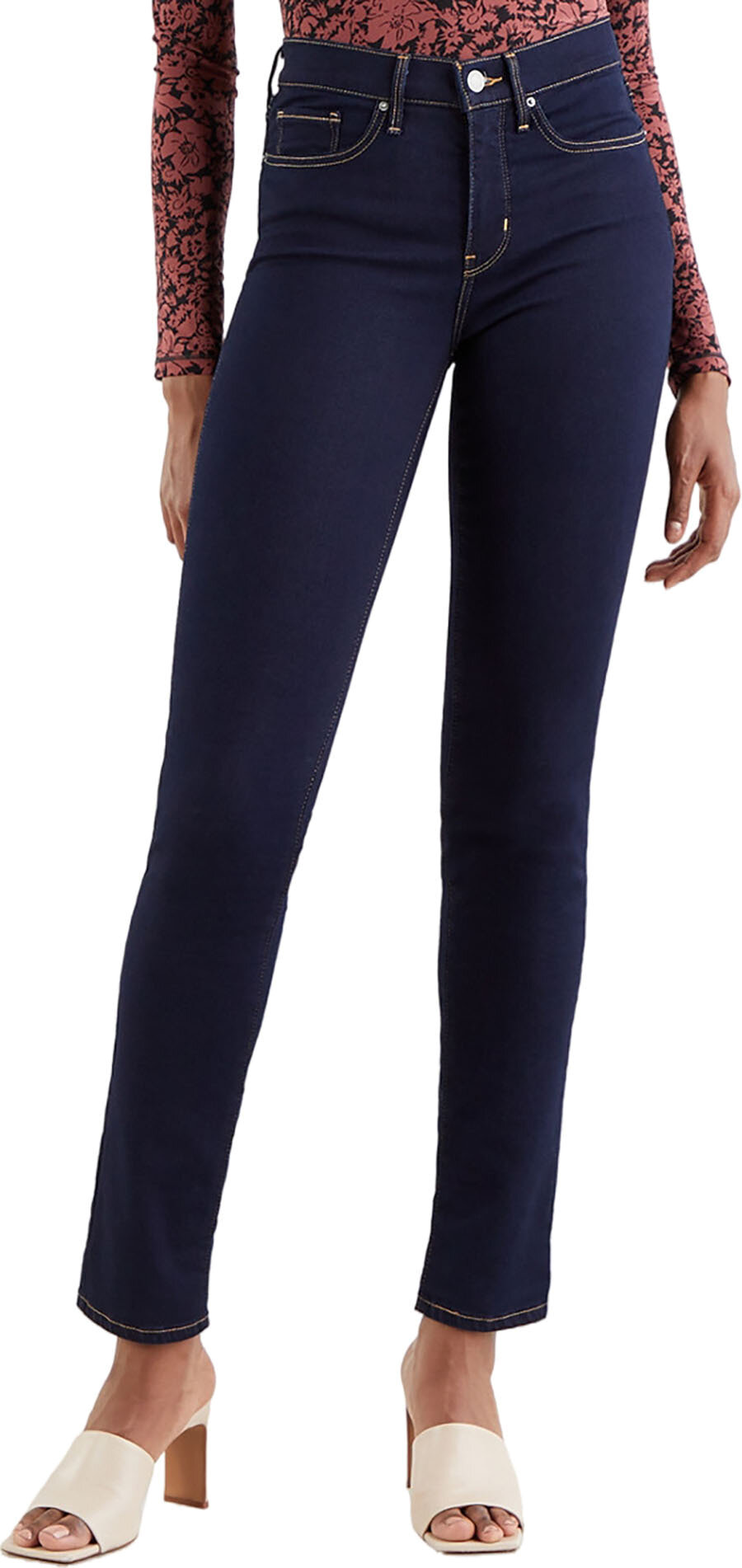 Джинсы скинни Levi's Women 312 Shaping Slim Jeans, размер 25/30, синий